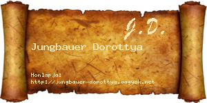 Jungbauer Dorottya névjegykártya